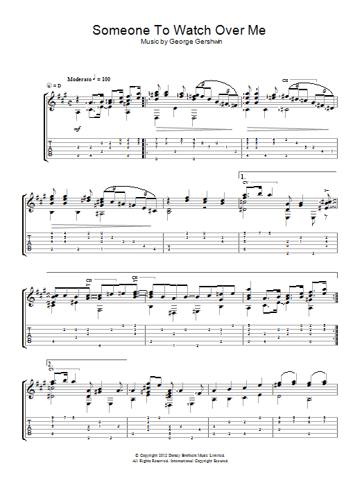 Download Jerry Willard Someone To Watch Over Me Sheet Music