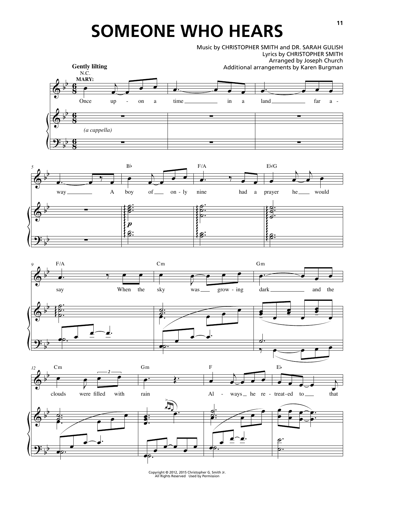 Download Christopher Smith Someone Who Hears Sheet Music