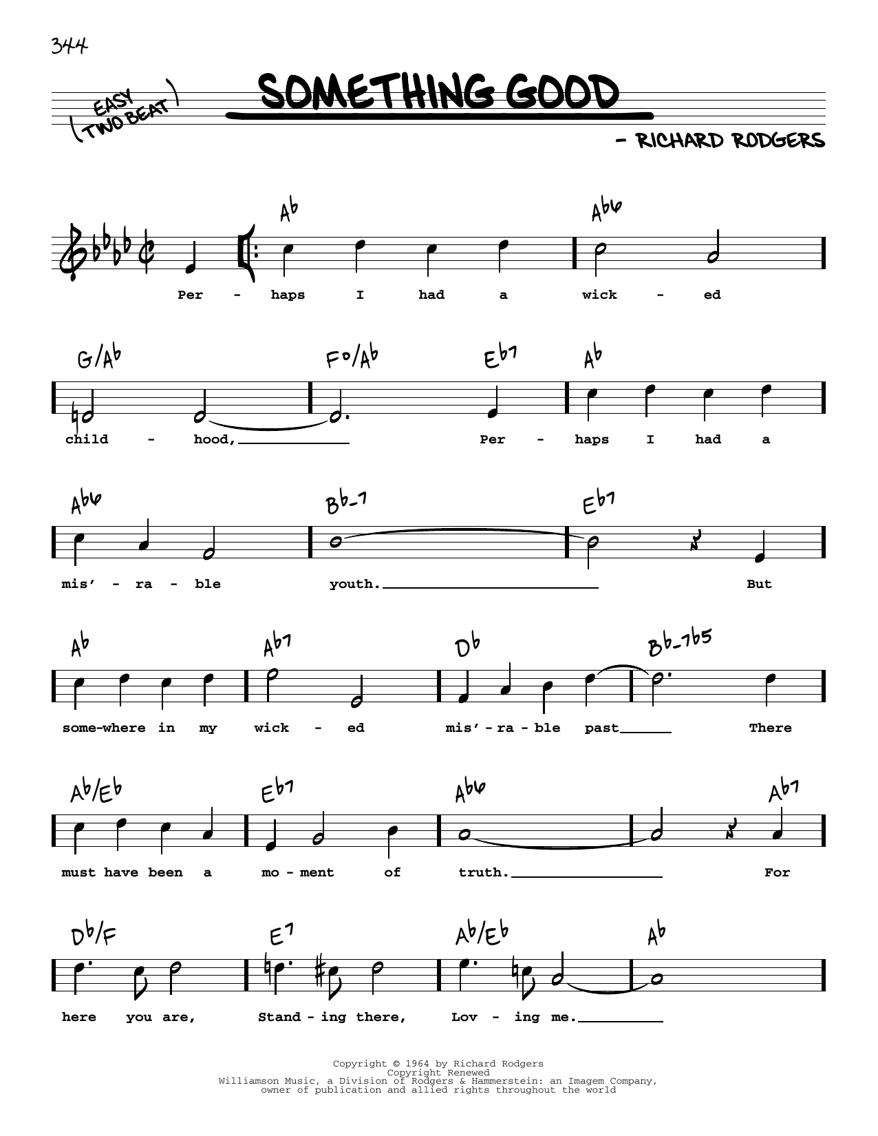 Download Richard Rodgers Something Good (from The Sound Of Music Sheet Music