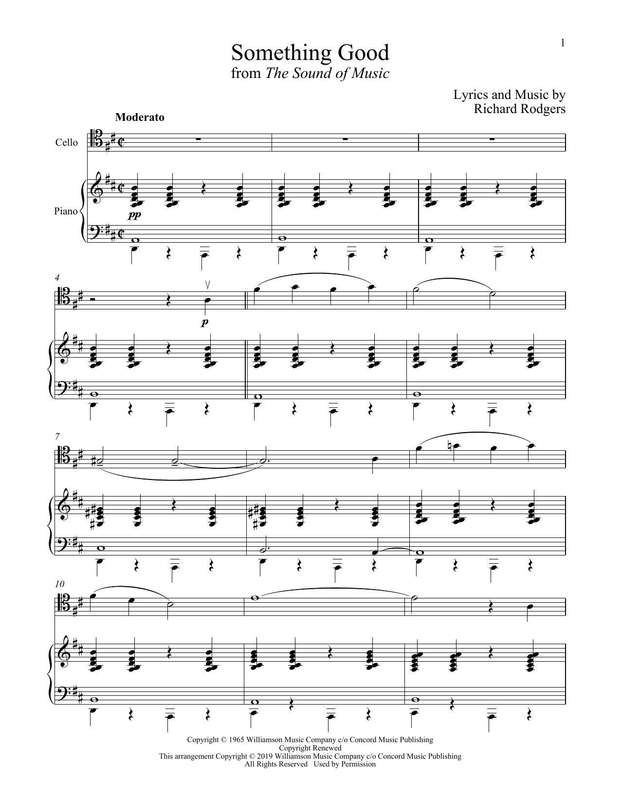 Download Rodgers & Hammerstein Something Good (from The Sound of Music Sheet Music
