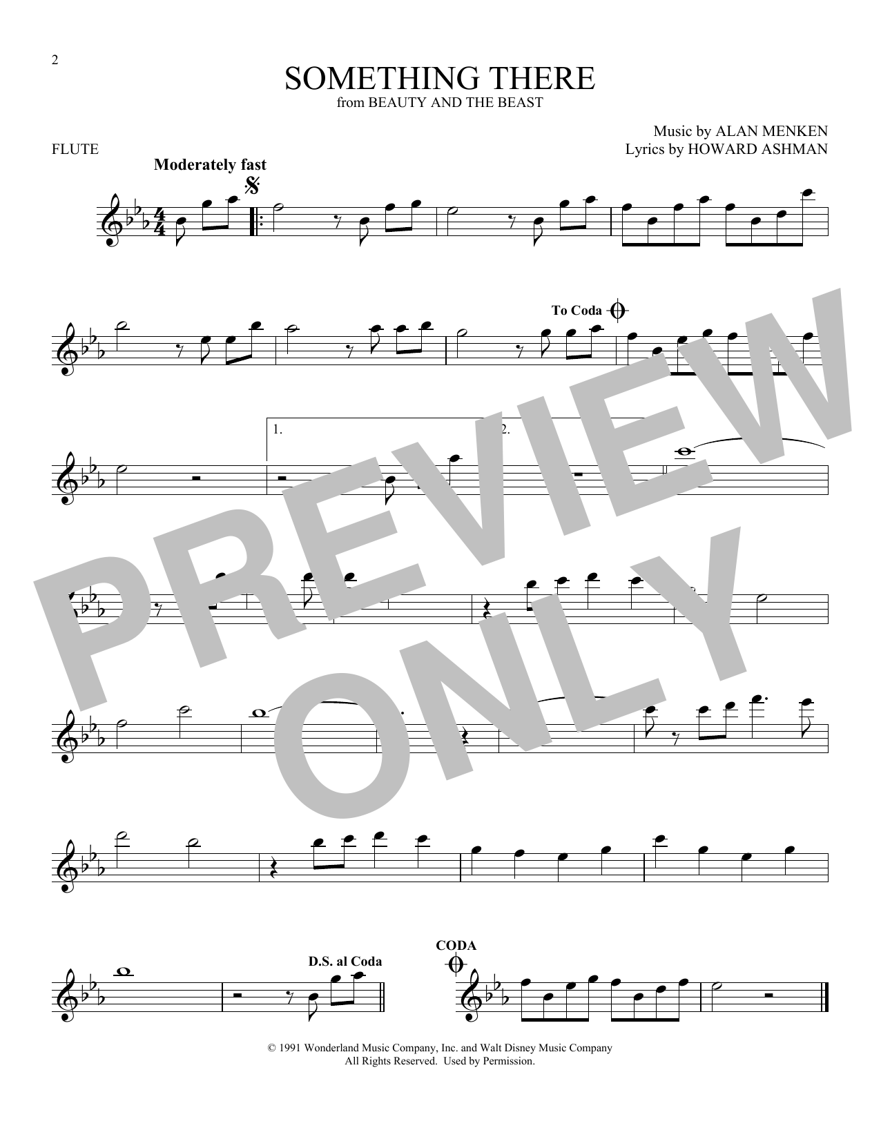 Download Howard Ashman Something There (from Beauty And The Be Sheet Music