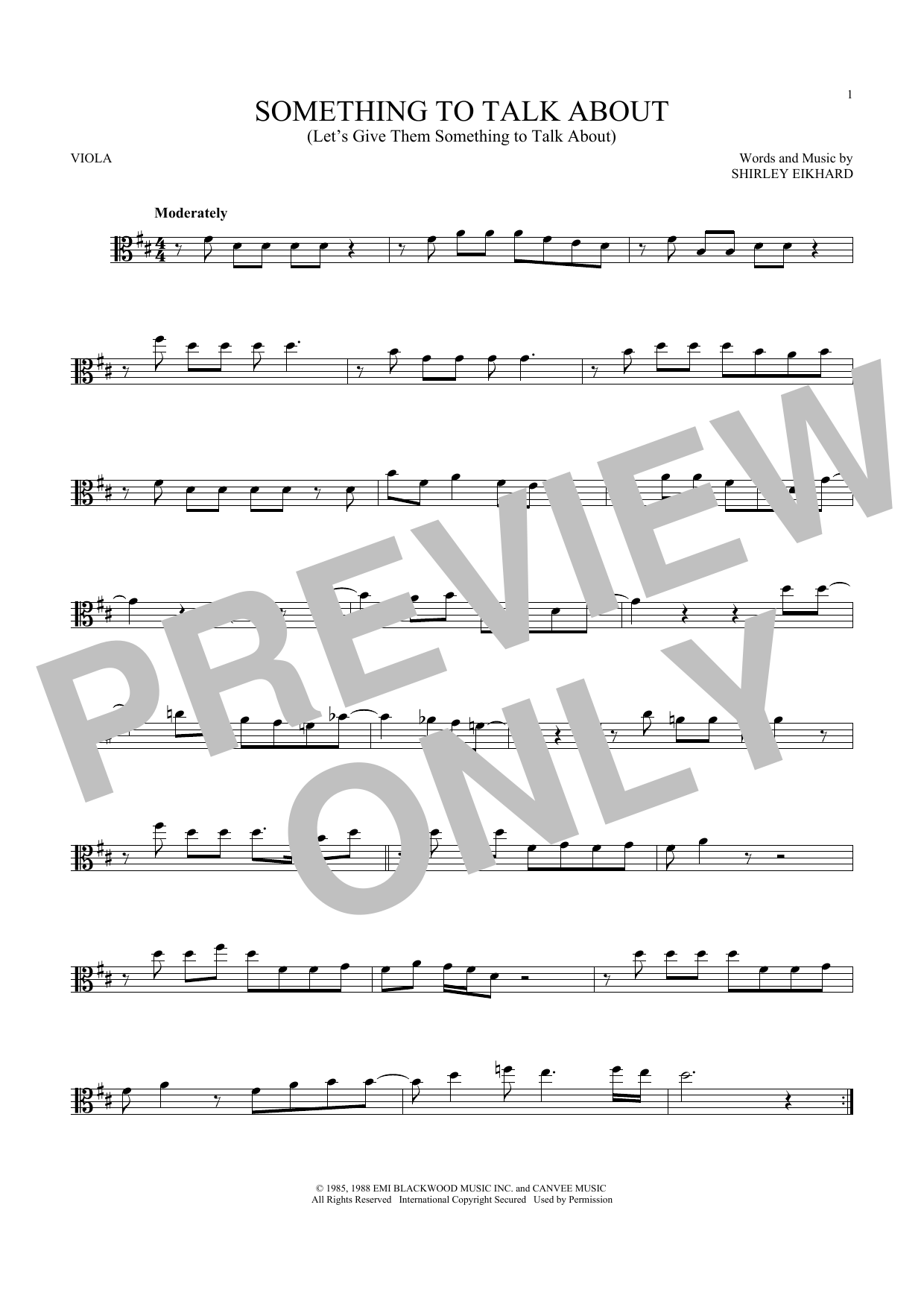 Download Bonnie Raitt Something To Talk About (Let's Give The Sheet Music