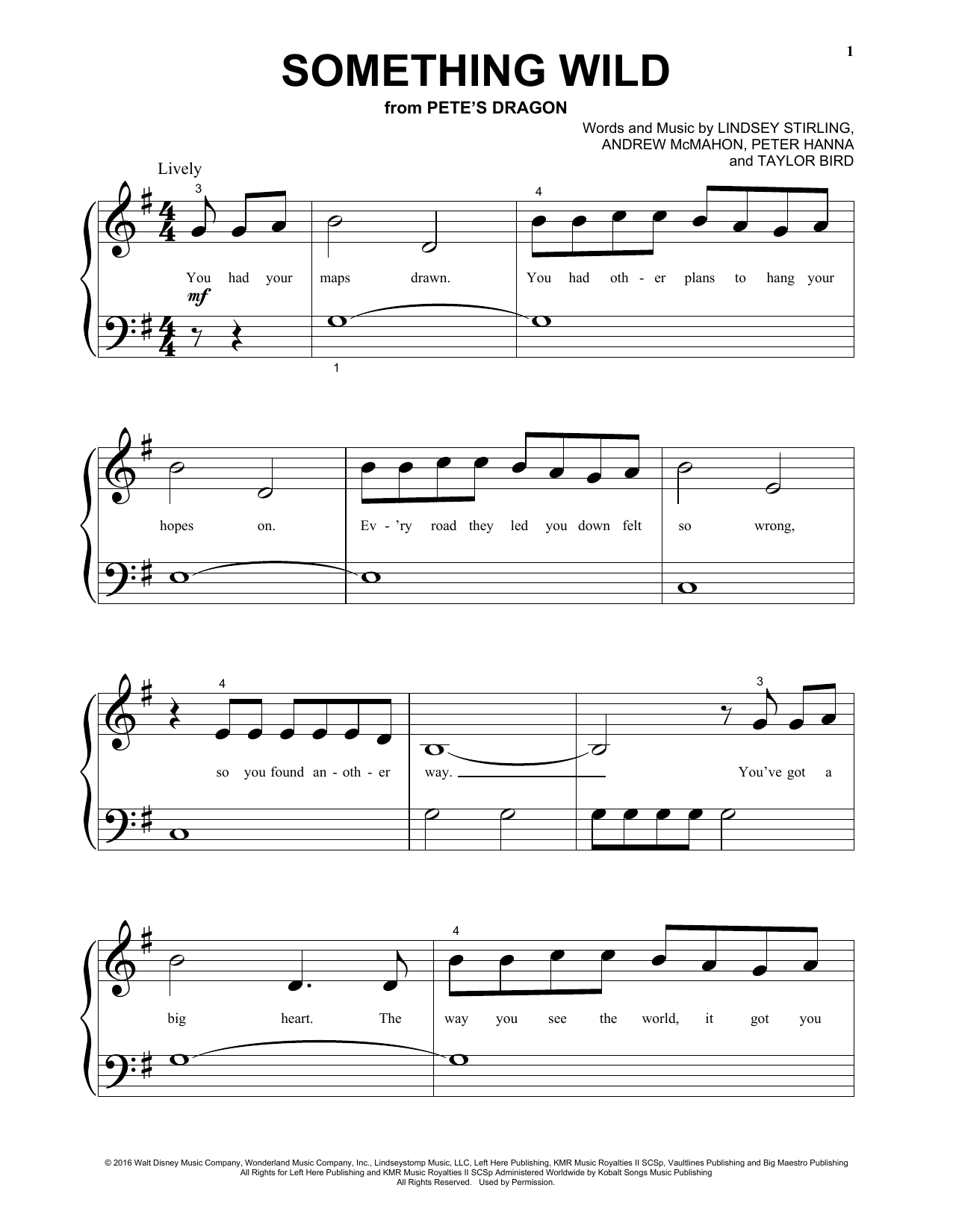 Download Lindsey Stirling Something Wild (from the Motion Picture Sheet Music