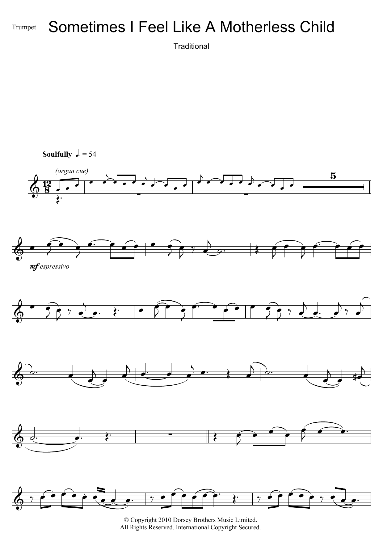Download African-American Spiritual Sometimes I Feel Like A Motherless Chil Sheet Music