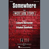 Download or print Somewhere (from West Side Story) (arr. William Jonson) Sheet Music Printable PDF 5-page score for Broadway / arranged SSA Choir SKU: 536086.