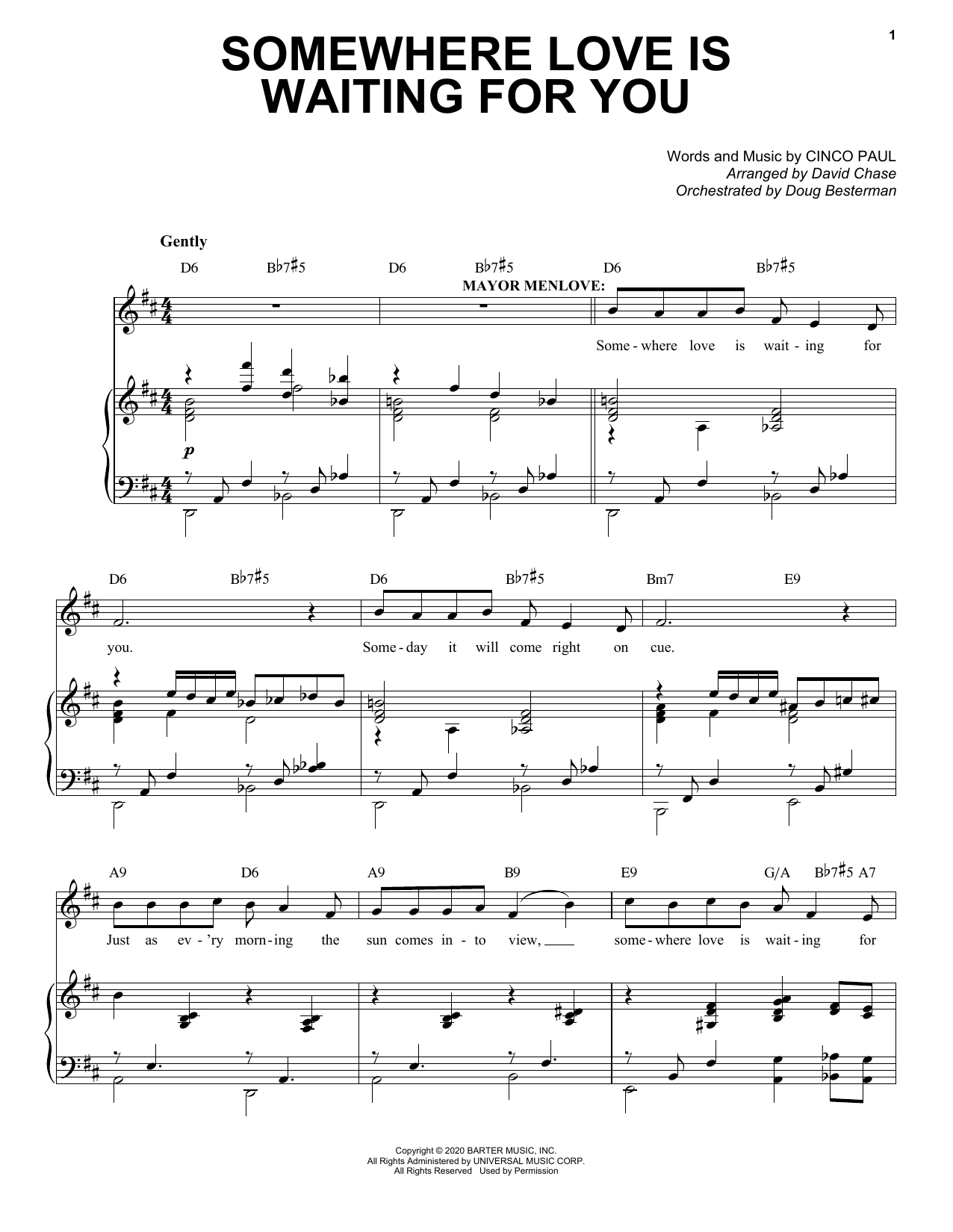 Download Cinco Paul Somewhere Love Is Waiting For You (from Sheet Music