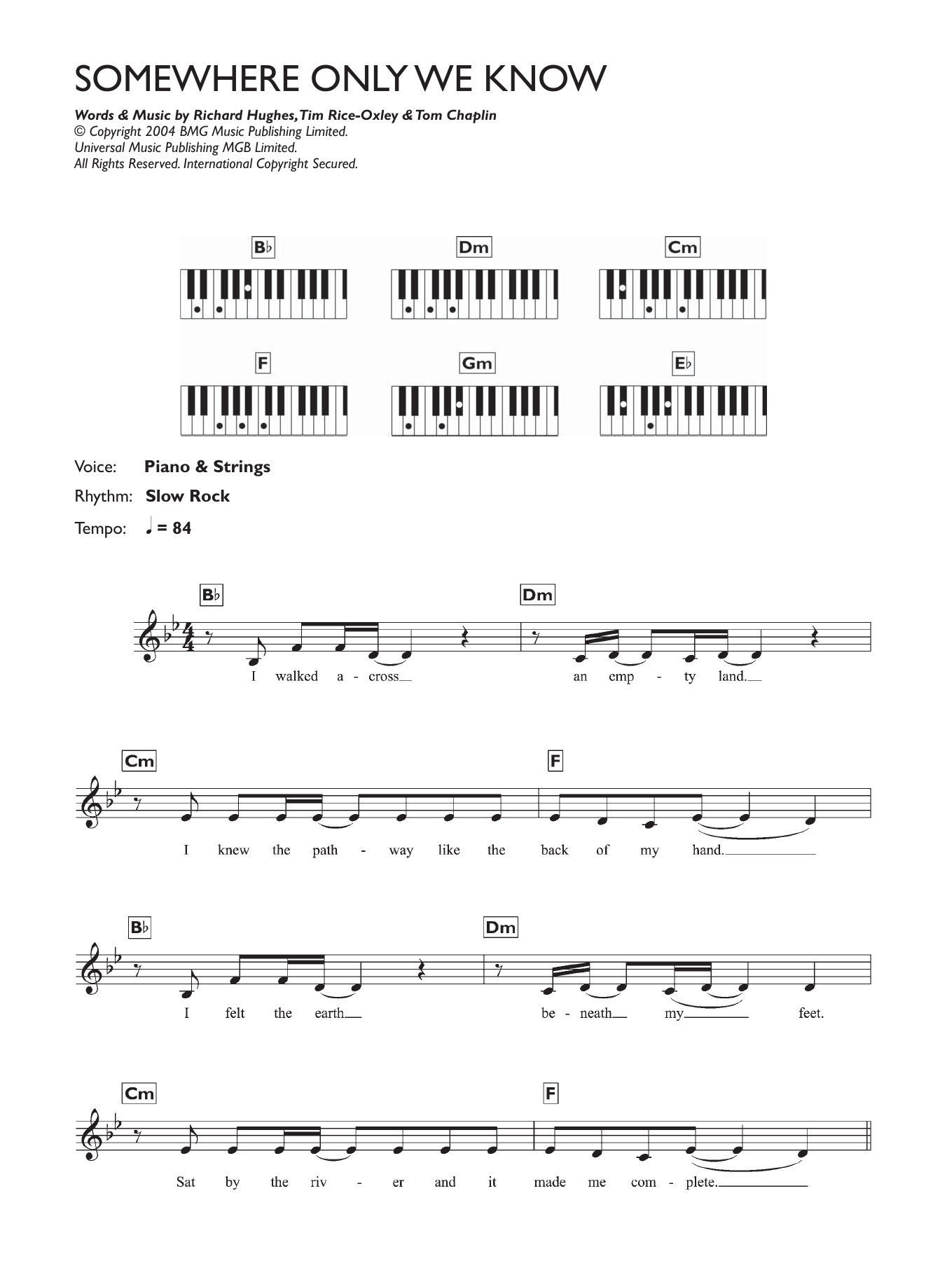 Download Lily Allen Somewhere Only We Know Sheet Music
