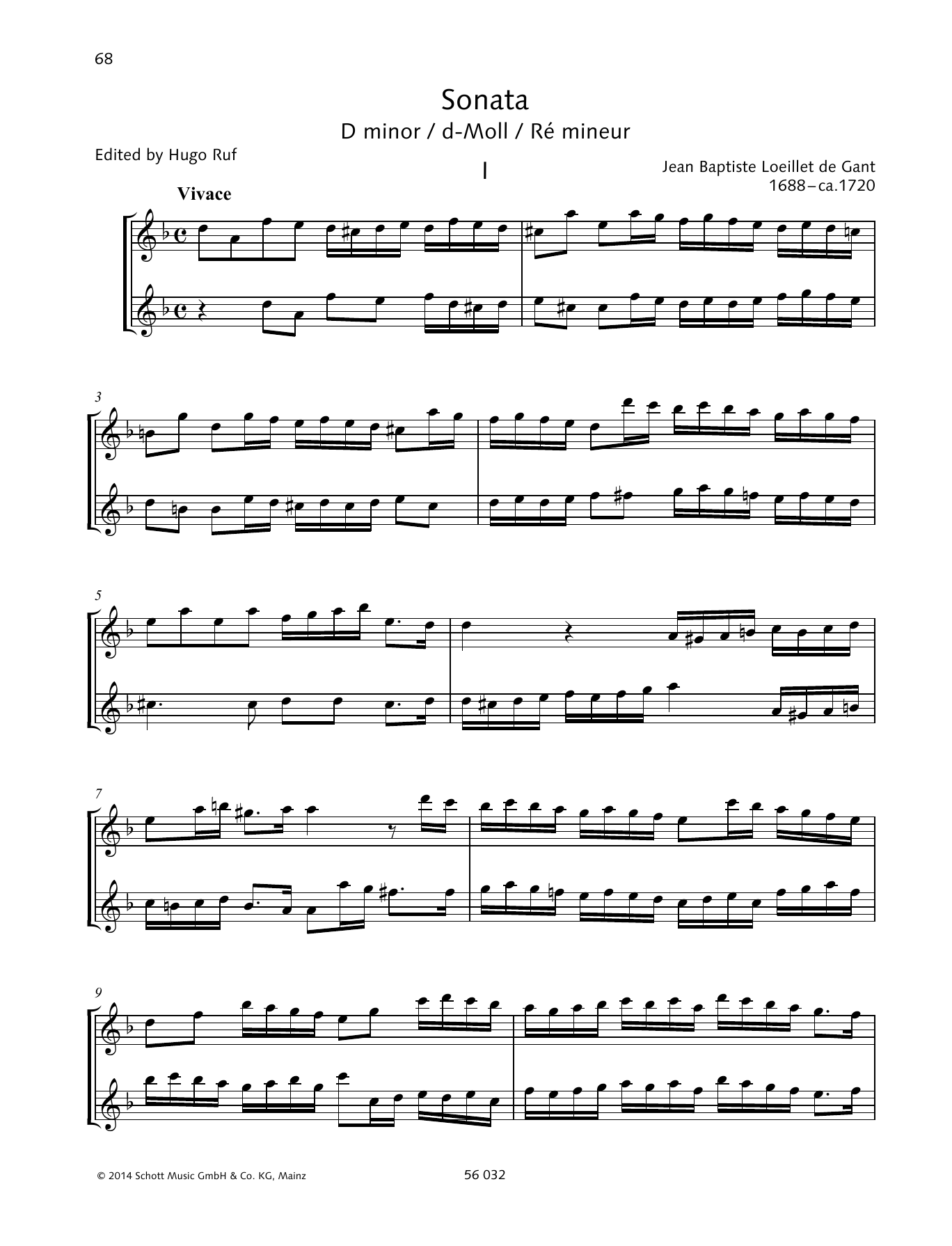 Download Baldassare Galuppi Sonata D Minor Sheet Music