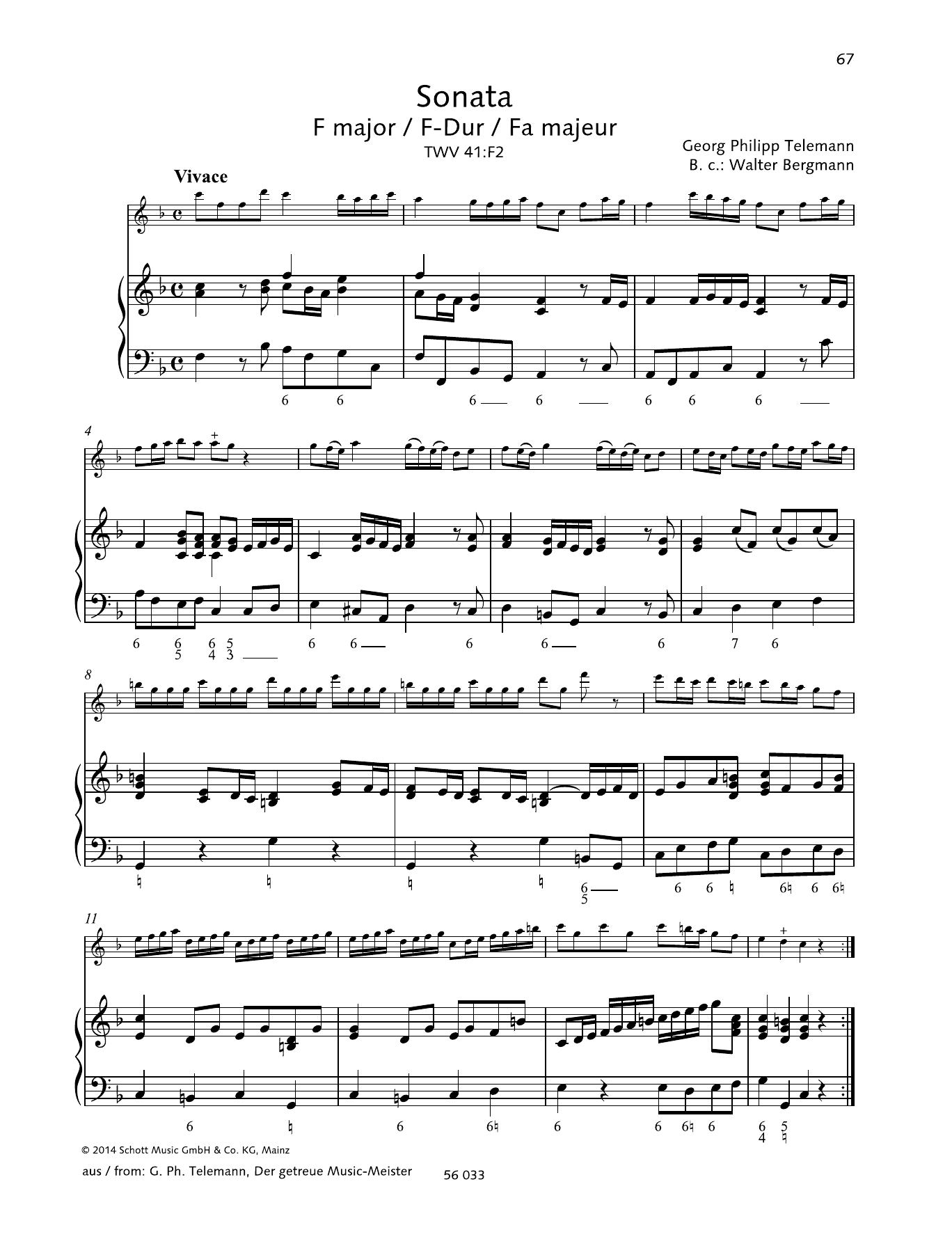 Download Baldassare Galuppi Sonata F Major Sheet Music