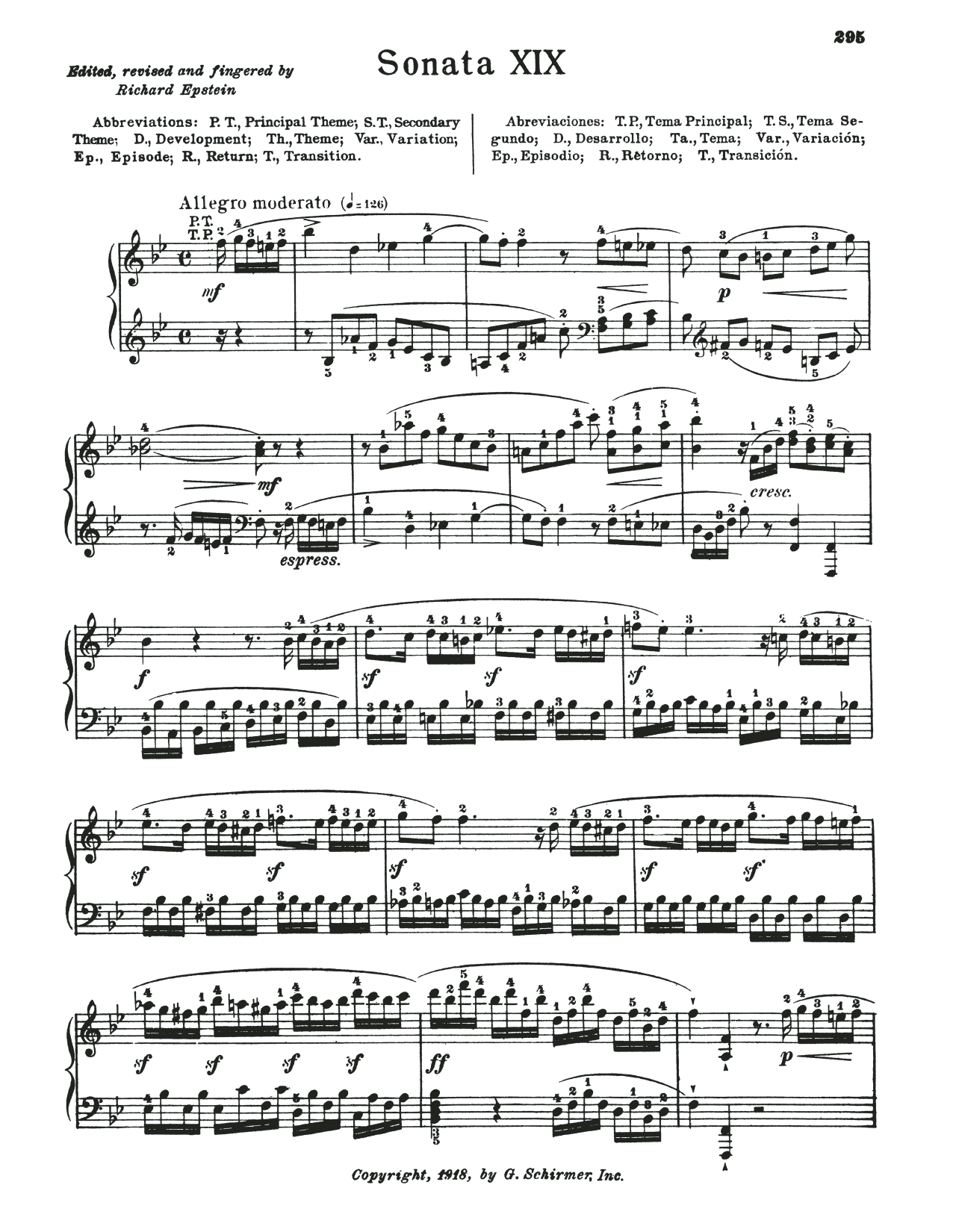 Download Wolfgang Amadeus Mozart Sonata In B-Flat Major, K. 498a Sheet Music