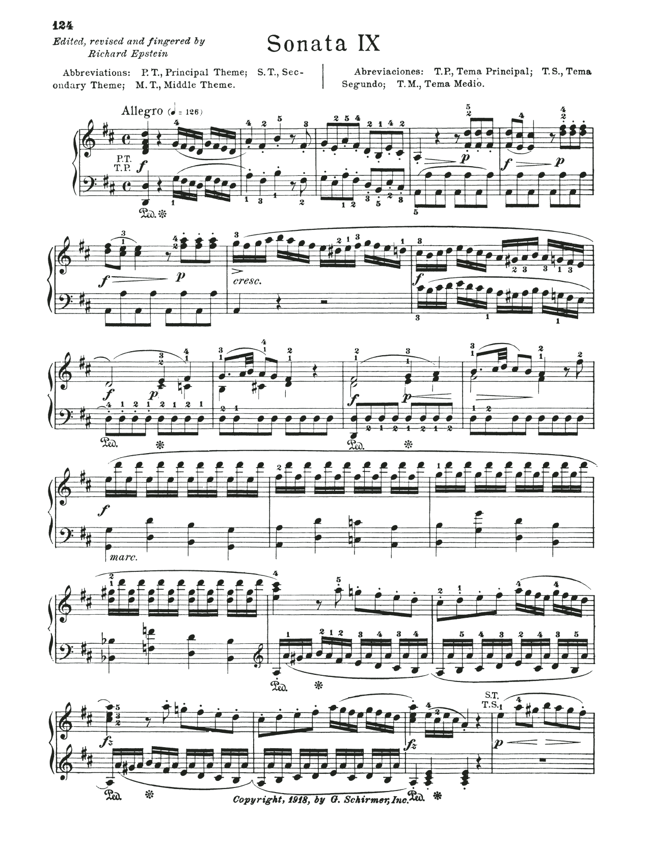 Download Wolfgang Amadeus Mozart Sonata In D Major, K. 284 Sheet Music