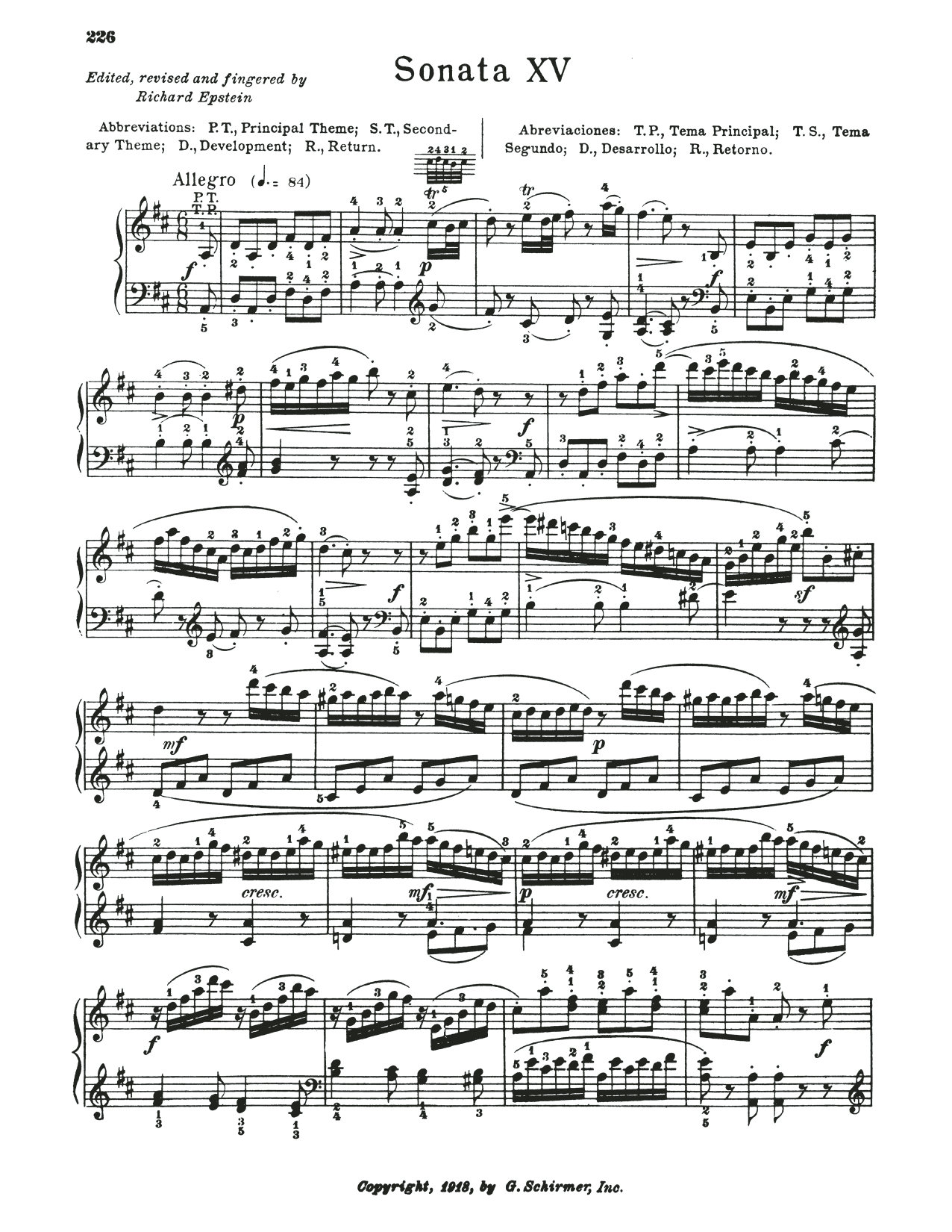 Download Wolfgang Amadeus Mozart Sonata In D Major, K. 576 Sheet Music