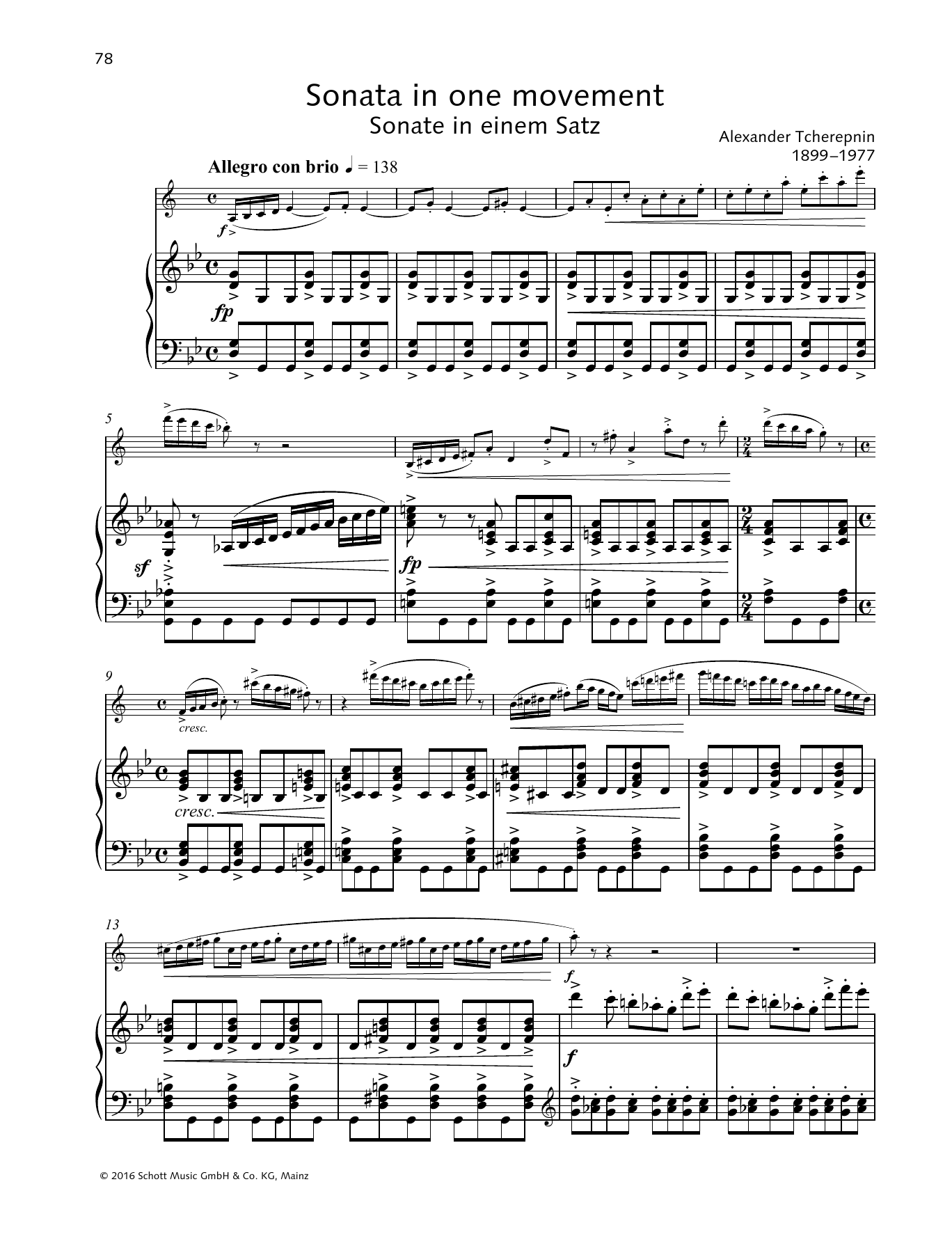 Download Baldassare Galuppi Sonata in One Movement Sheet Music