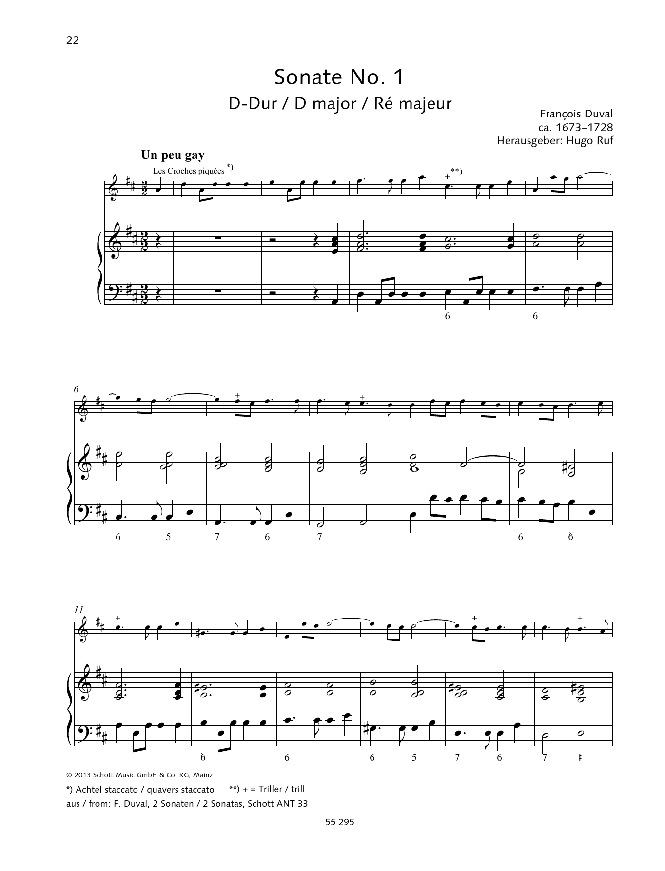 Download Baldassare Galuppi Sonata No. 1 Sheet Music