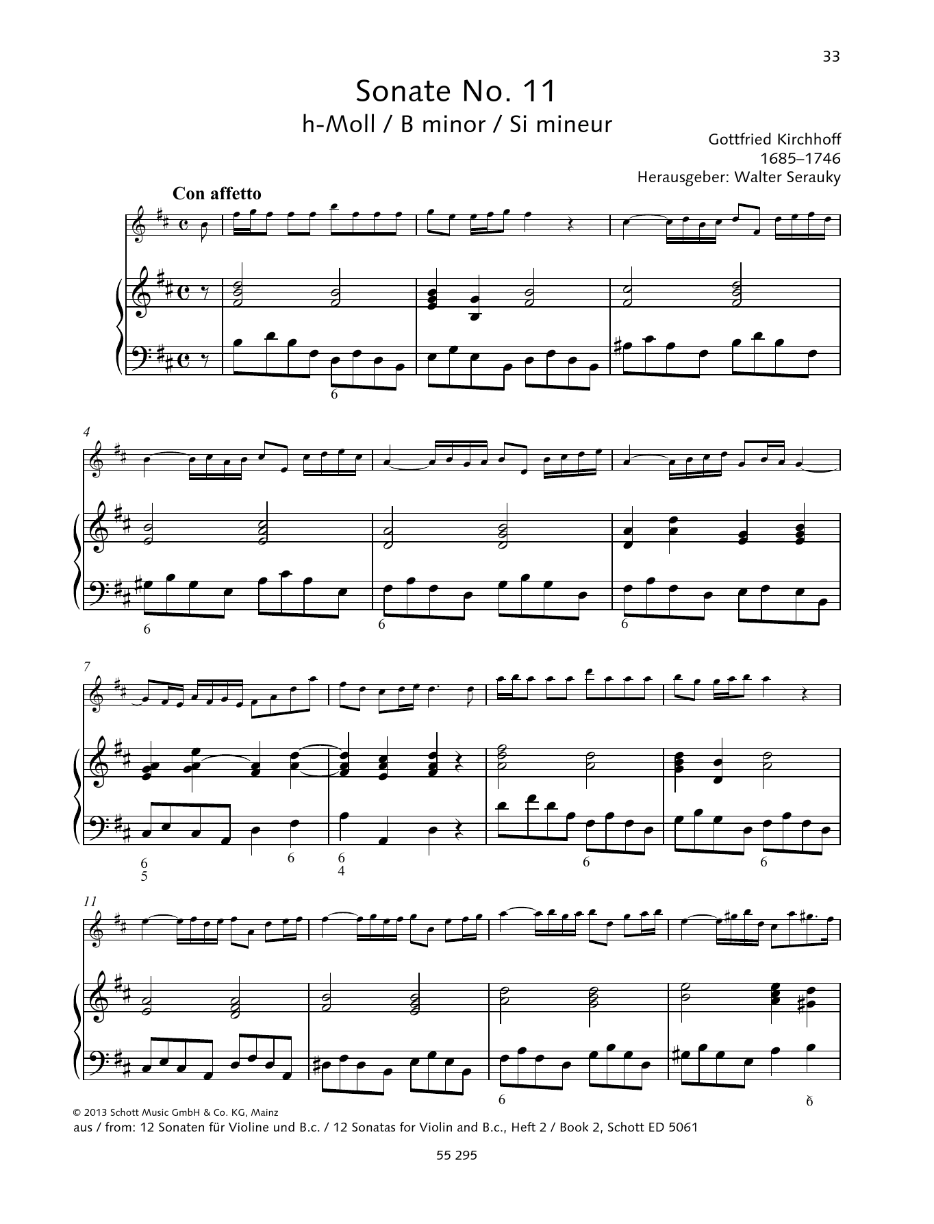 Download Baldassare Galuppi Sonata No. 11 Sheet Music