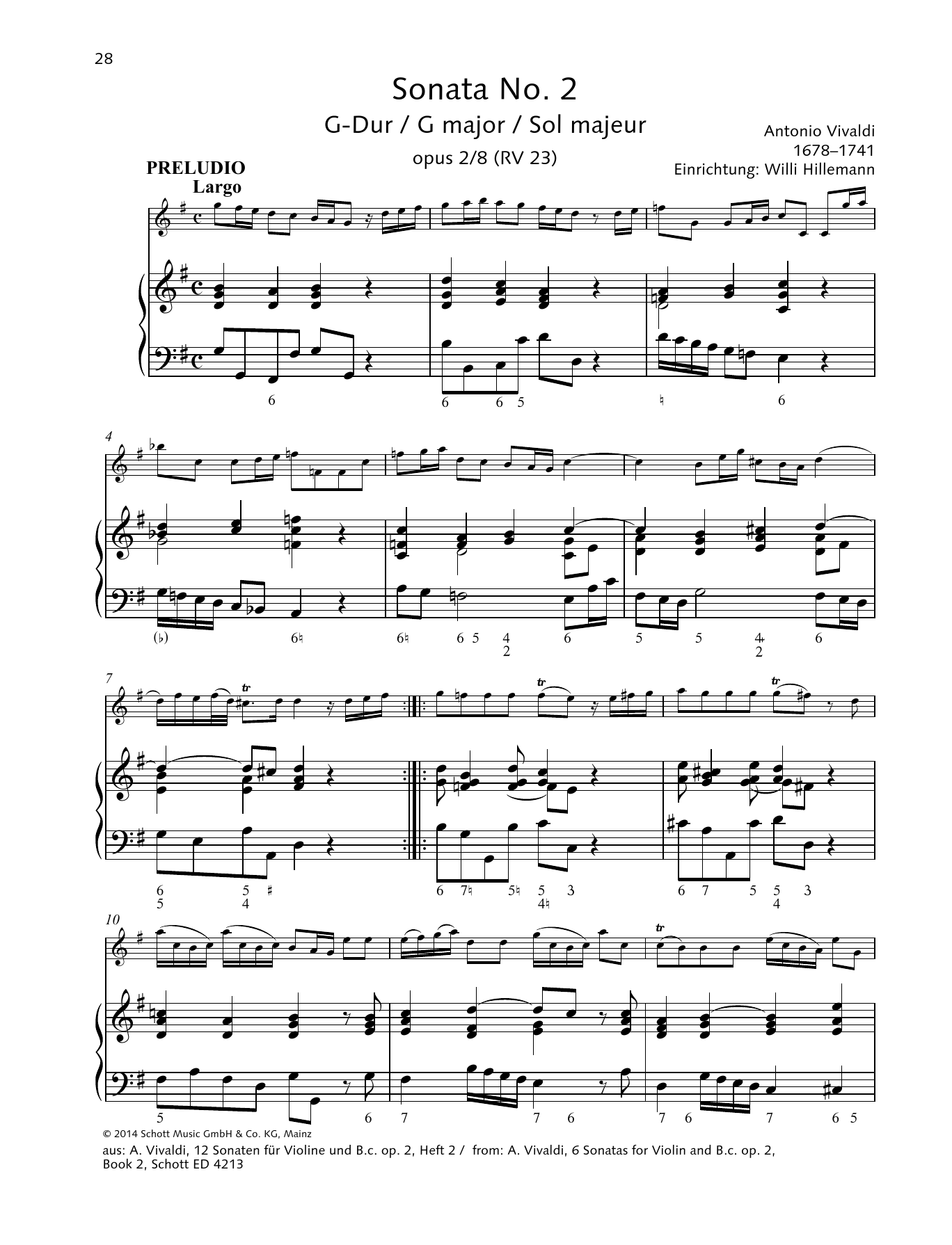 Download Baldassare Galuppi Sonata No. 2 G major Sheet Music