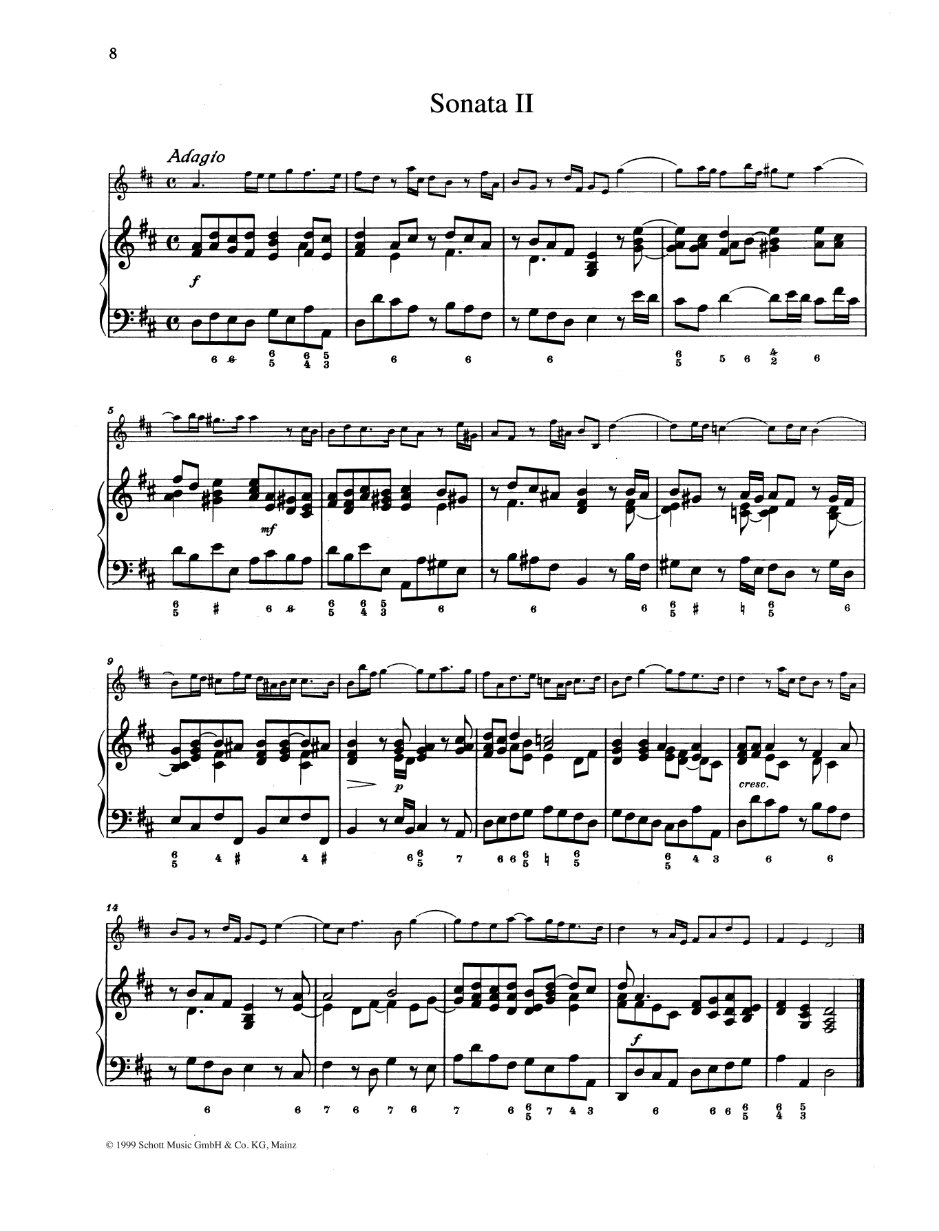 Download Johann Christoph Pepusch Sonata No. 2 Sheet Music