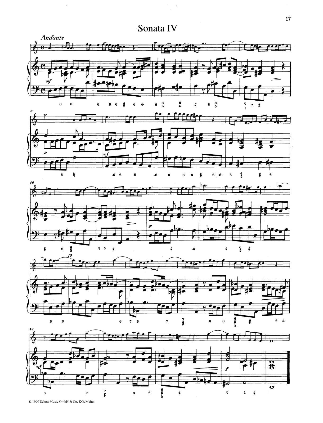 Download Baldassare Galuppi Sonata No. 4 Sheet Music