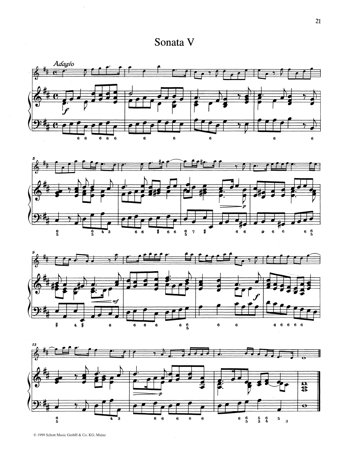 Download Baldassare Galuppi Sonata No. 5 Sheet Music