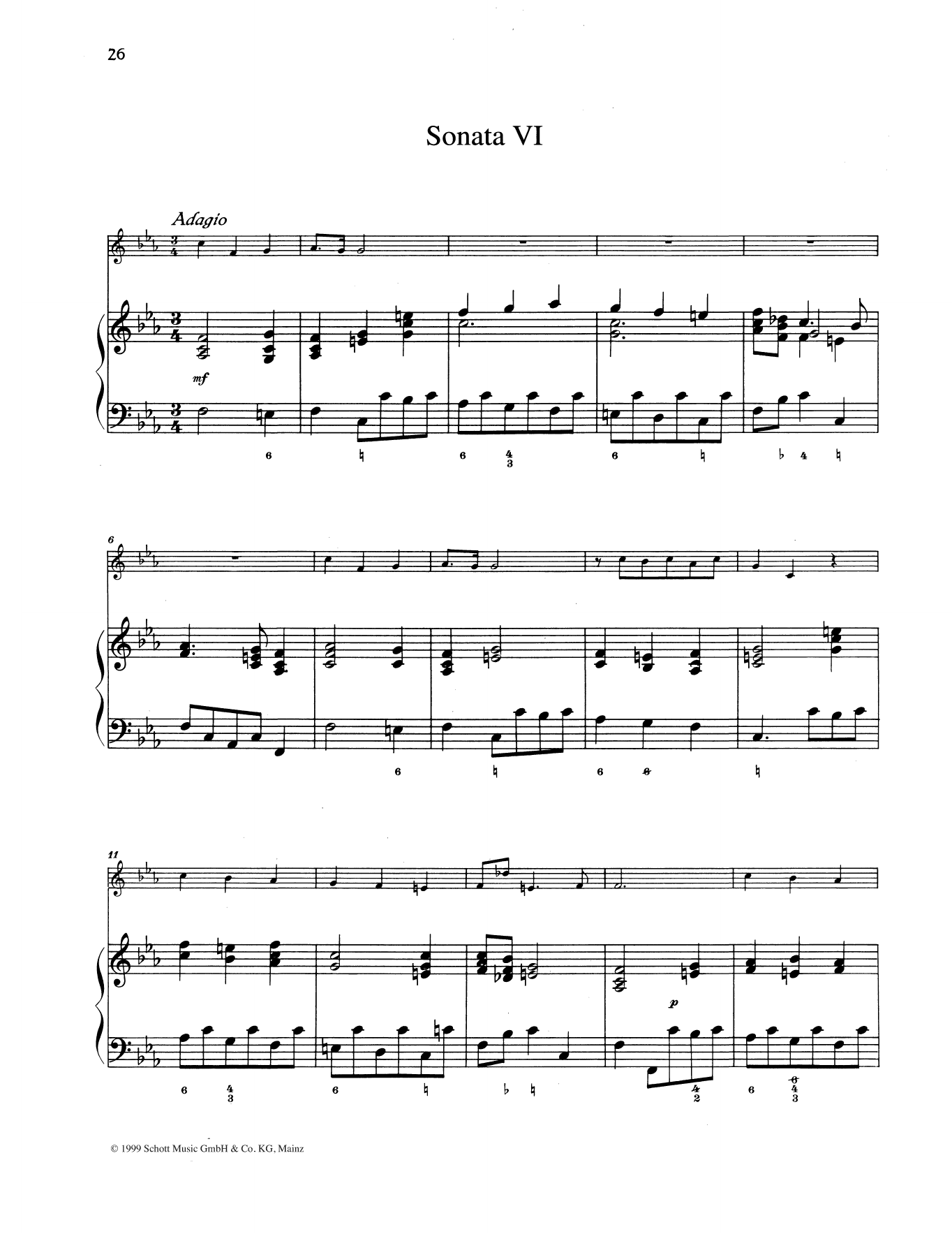 Download Baldassare Galuppi Sonata No. 6 Sheet Music