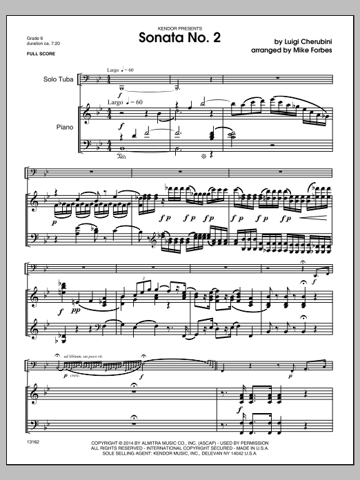 Download Michael Forbes Sonata No. 2 - Piano Sheet Music