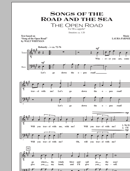 Download Laura Farnell Songs Of The Road And The Sea Sheet Music