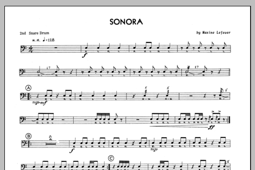 Download Lefever Sonora - 2nd snare drum Sheet Music