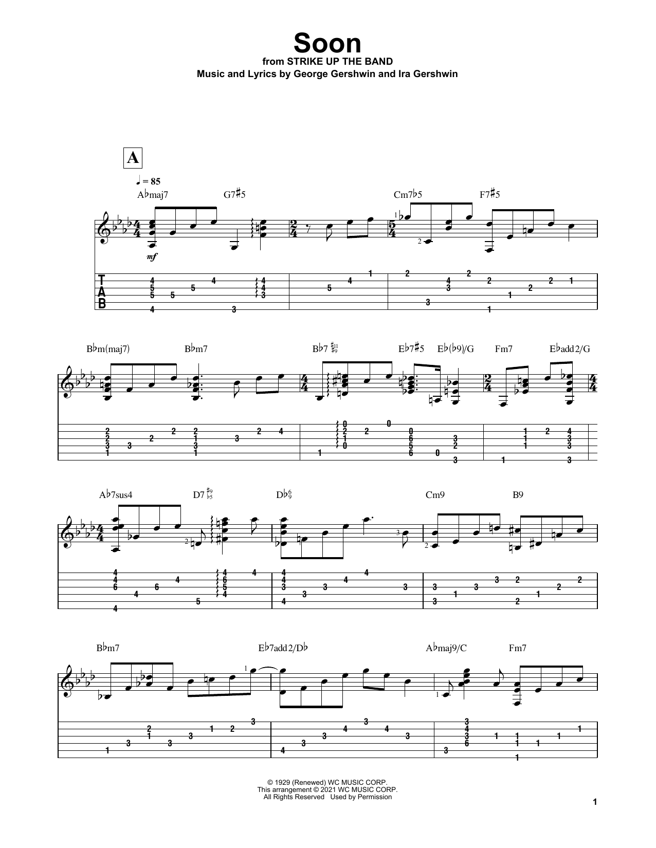 Download George Gershwin Soon (arr. Matt Otten) Sheet Music