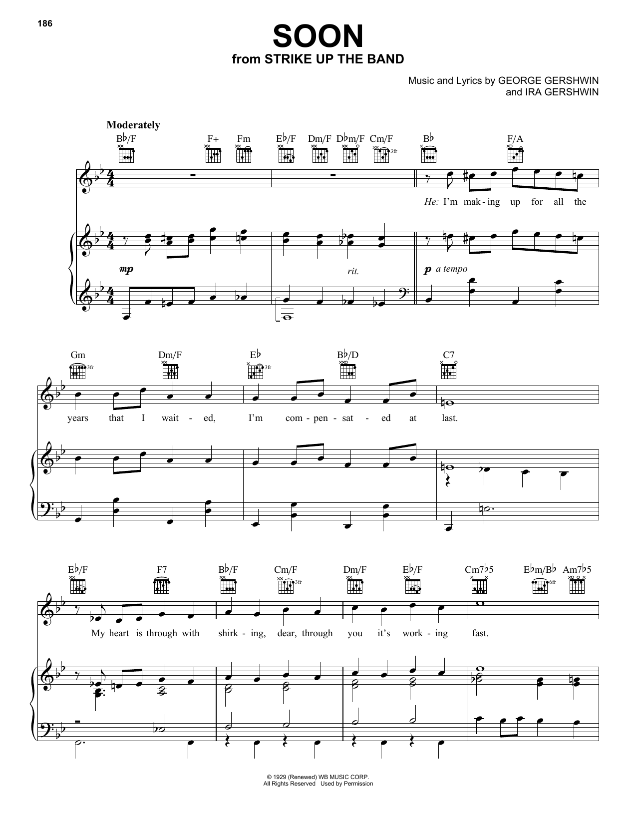 Download George Gershwin Soon Sheet Music