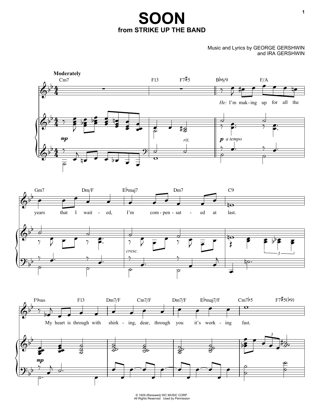 Download George Gershwin Soon [Jazz version] (arr. Brent Edstrom Sheet Music