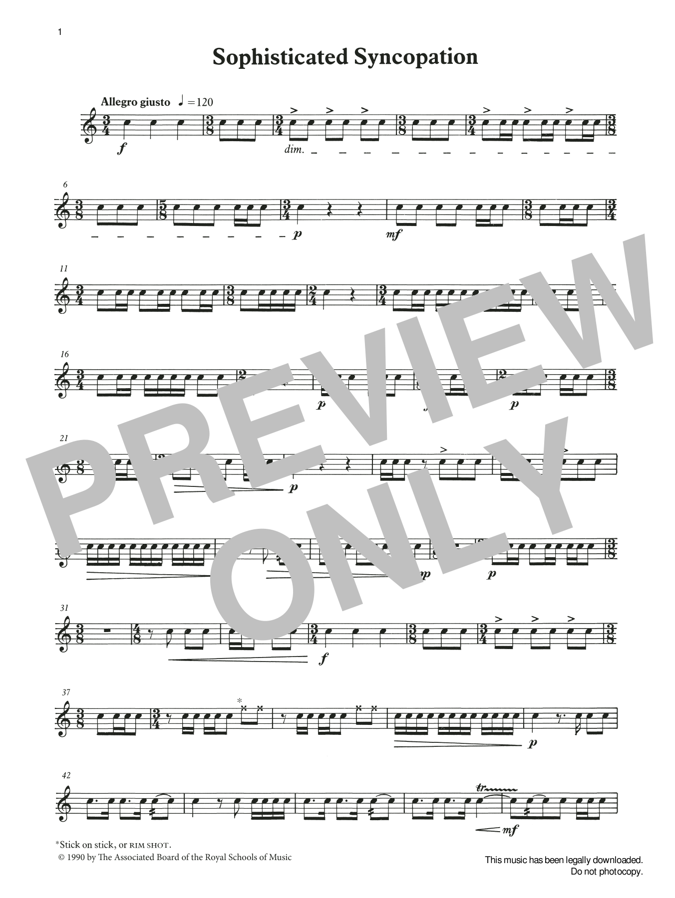 Download Ian Wright and Kevin Hathaway Sophisticated Syncopation from Graded M Sheet Music