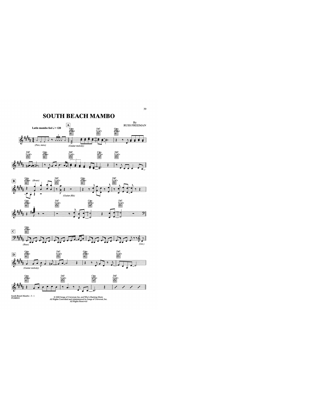 Download The Rippingtons South Beach Mambo Sheet Music