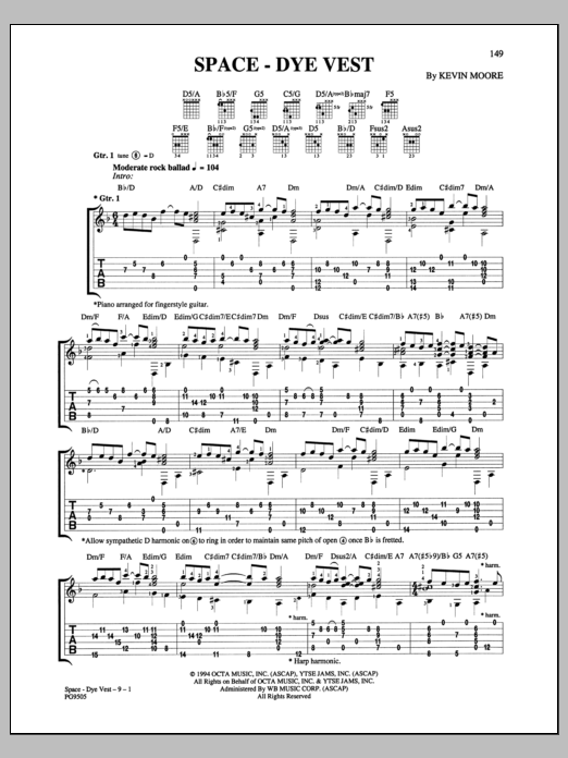 Download Dream Theater Space-Dye Vest Sheet Music