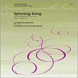 Download or print Spinning Song (from Song Without Words, Op. 67, No. 4) - Full Score Sheet Music Printable PDF 10-page score for Concert / arranged Woodwind Ensemble SKU: 354258.