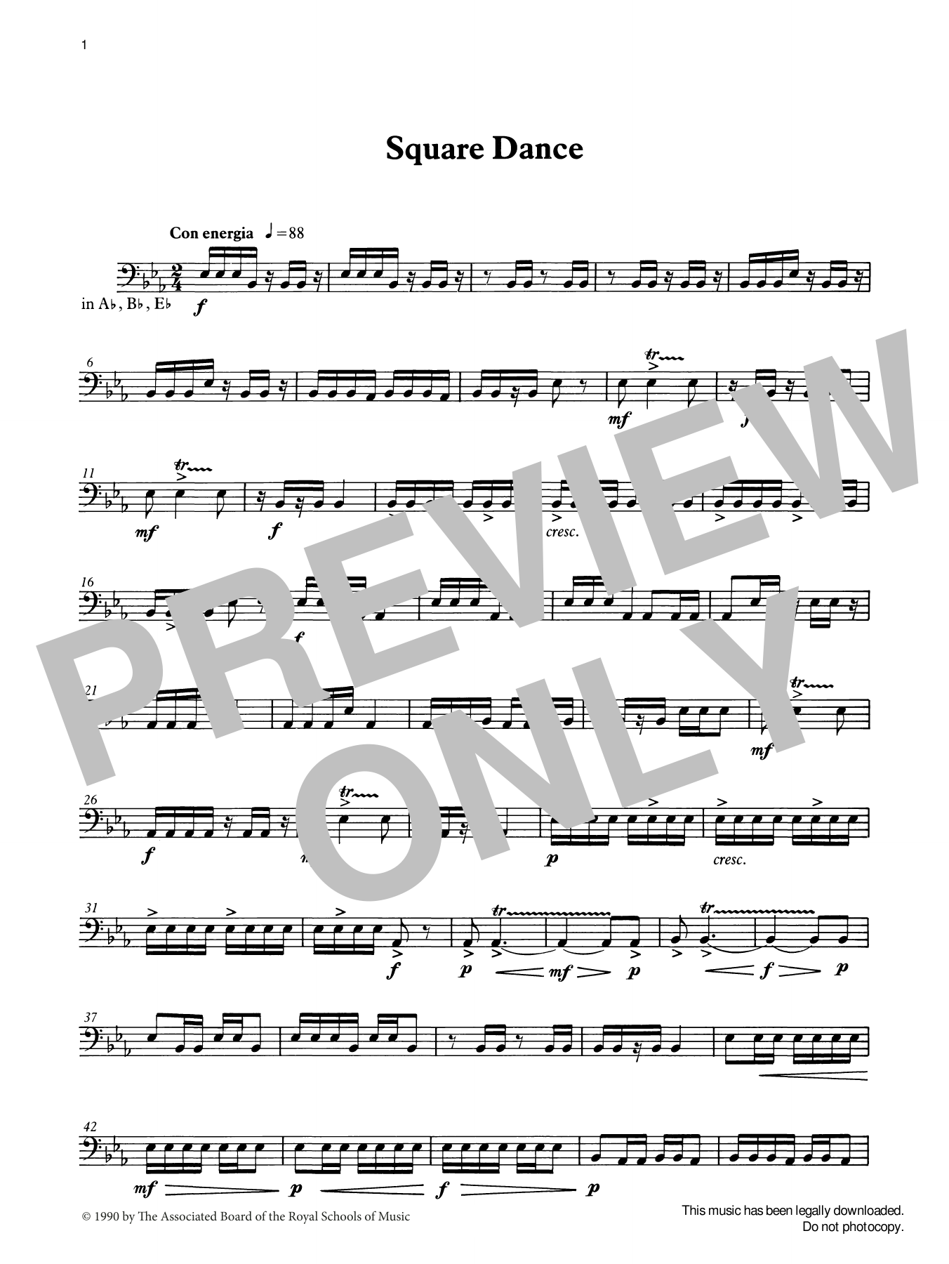 Download Ian Wright Square Dance from Graded Music for Timp Sheet Music