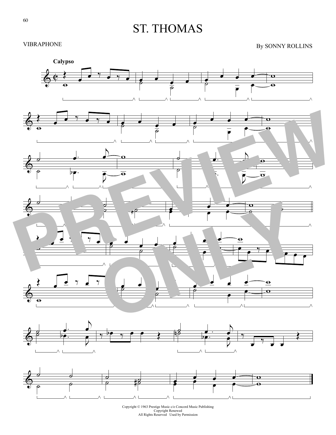 Download Sonny Rollins St. Thomas Sheet Music