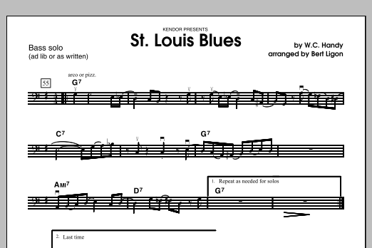 Download Ligon St. Louis Blues - Bass Solo Sheet Music