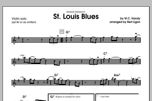Download Ligon St. Louis Blues - Violin Solo Sheet Music