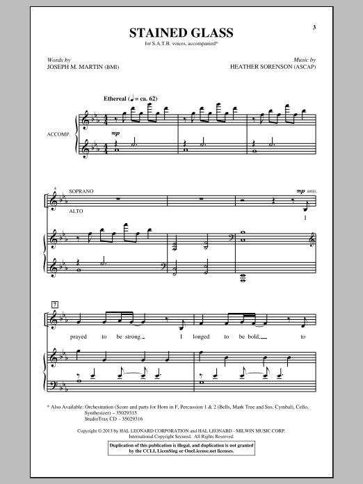Download Heather Sorenson Stained Glass Sheet Music