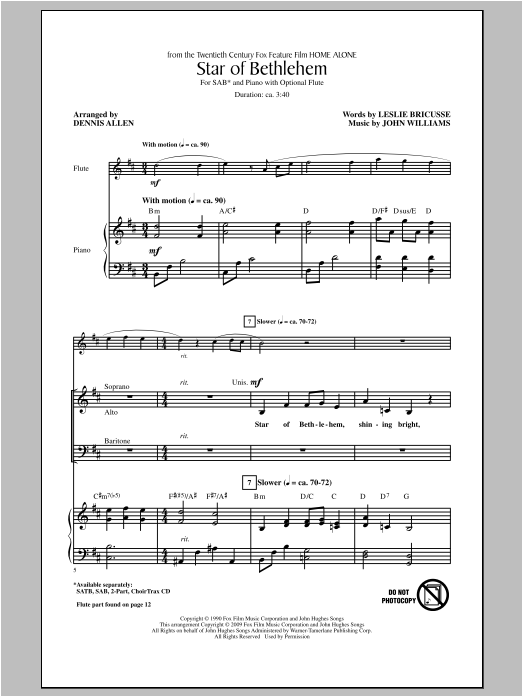 Download Amy Grant Star Of Bethlehem (arr. Dennis Allen) Sheet Music