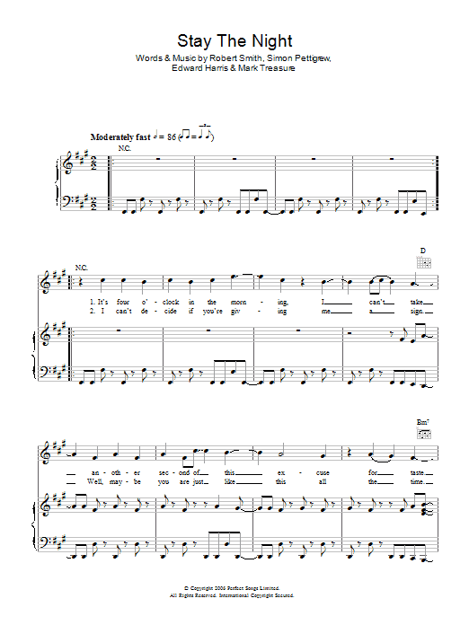 Download Ghosts Stay The Night Sheet Music