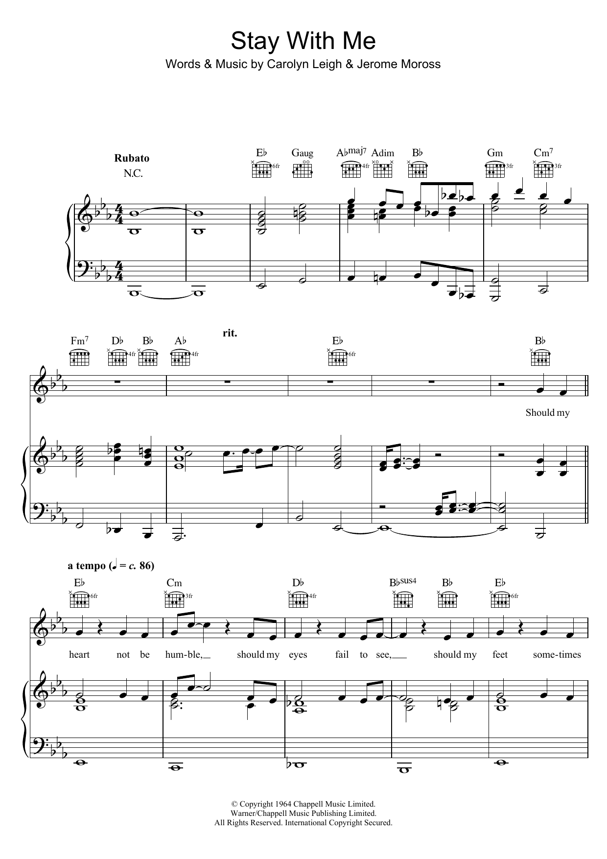 Download Bob Dylan Stay With Me Sheet Music