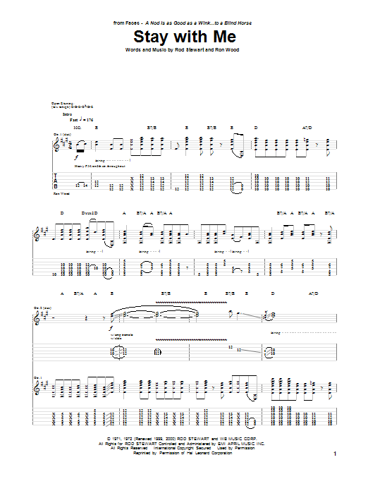 Download Faces Stay With Me Sheet Music