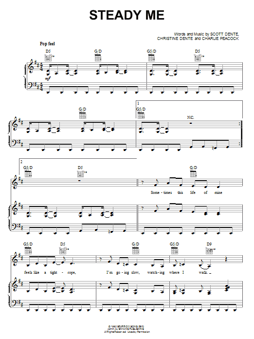 Download Out Of The Grey Steady Me Sheet Music