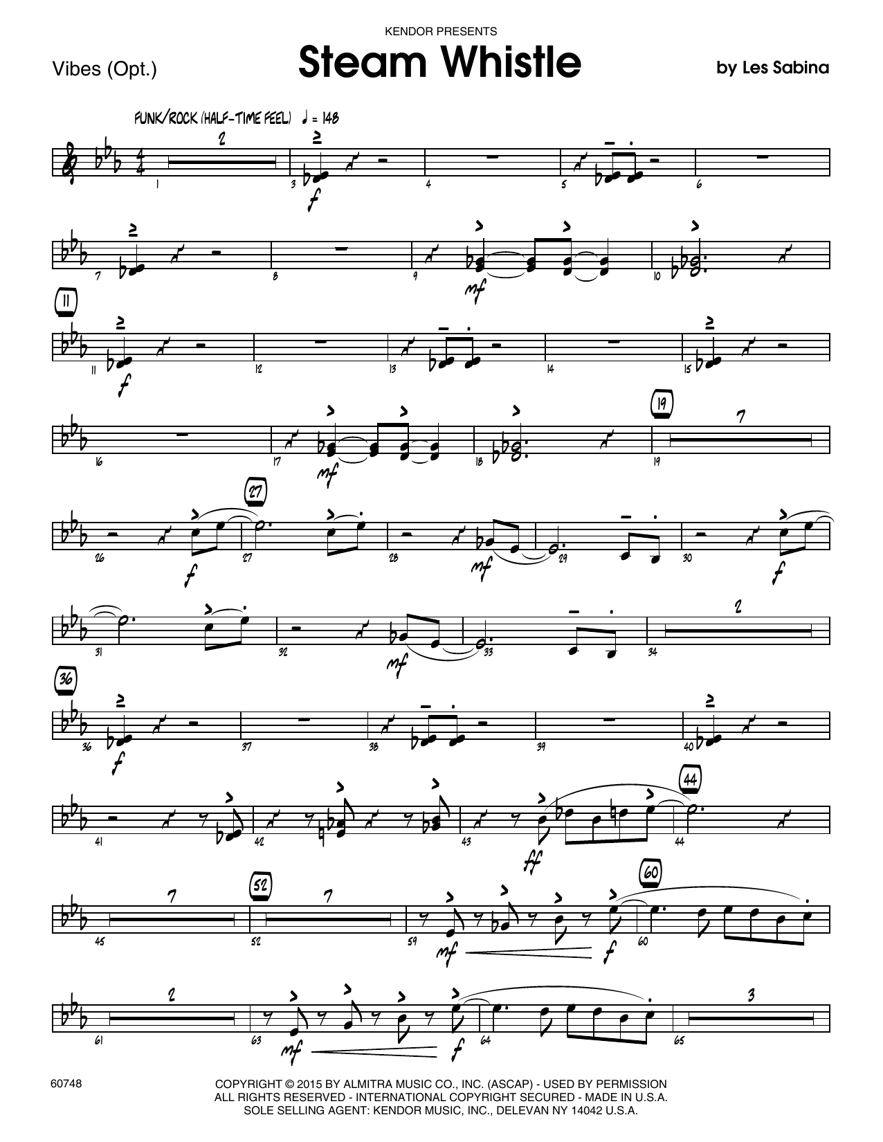 Download Les Sabina Steam Whistle - Vibes Sheet Music