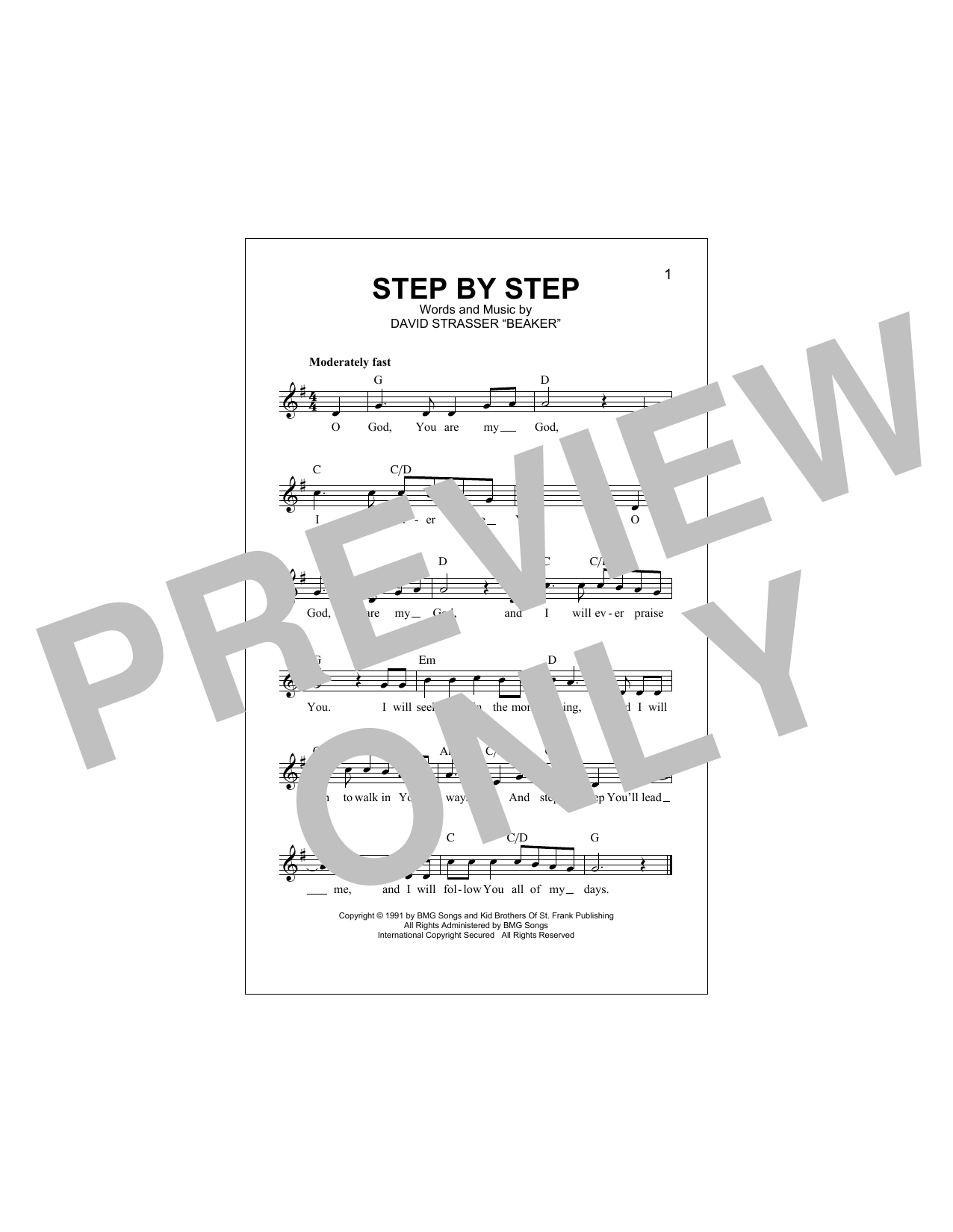 Download Rich Mullins Step By Step Sheet Music