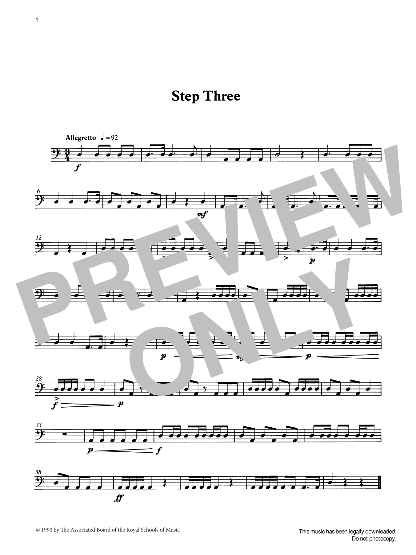 Download Ian Wright Step Three from Graded Music for Timpan Sheet Music