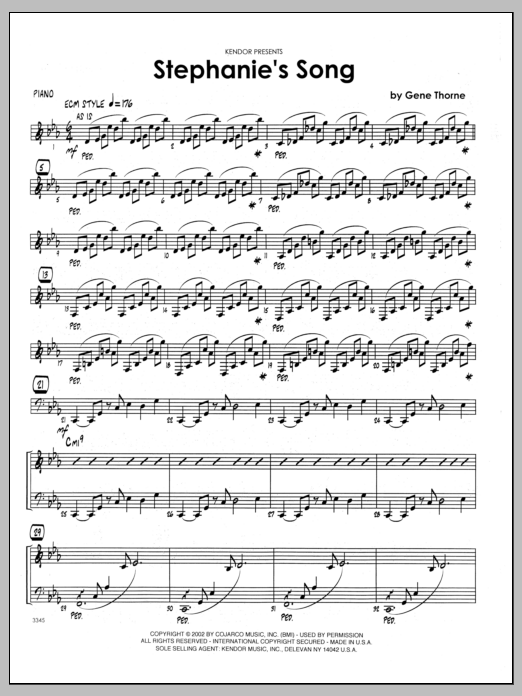 Download Gene Thorne Stephanie's Song - Piano Sheet Music