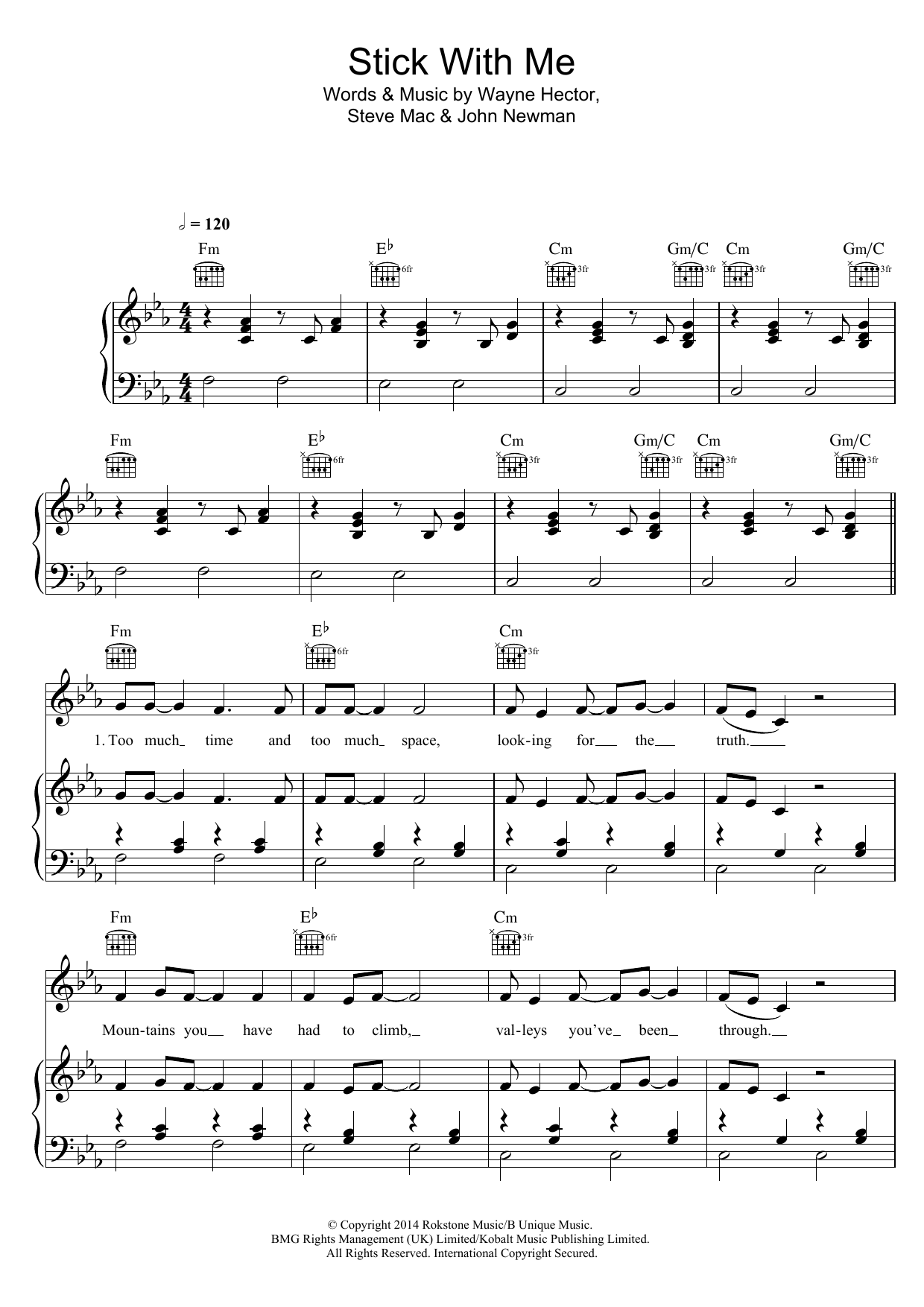 Download Olly Murs Stick With Me Sheet Music