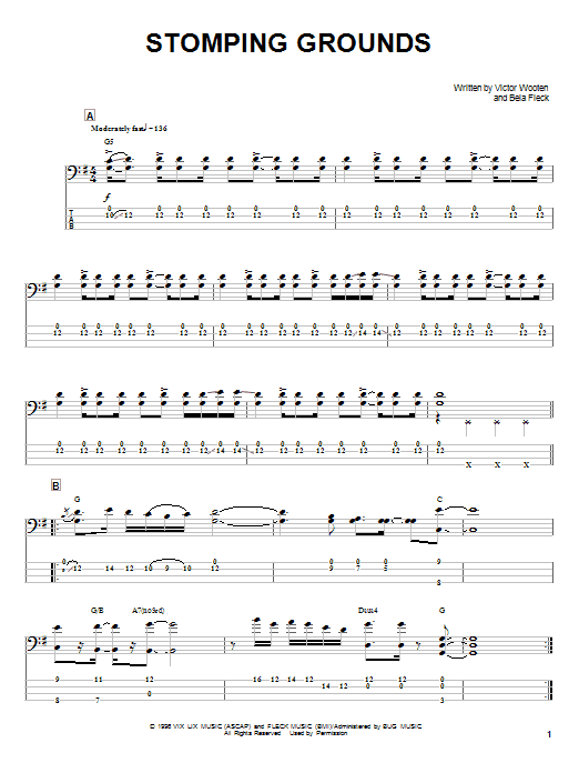 Download Victor Wooten Stomping Grounds Sheet Music